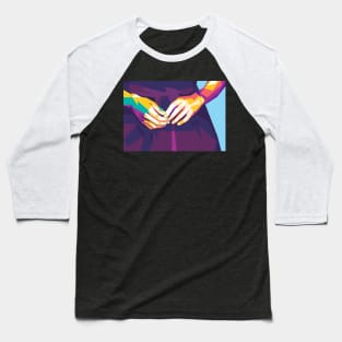 pop art lady's hands Baseball T-Shirt